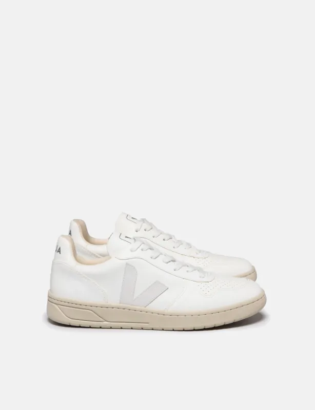 Veja V-10 CWL Trainers - Full White sold by Article London