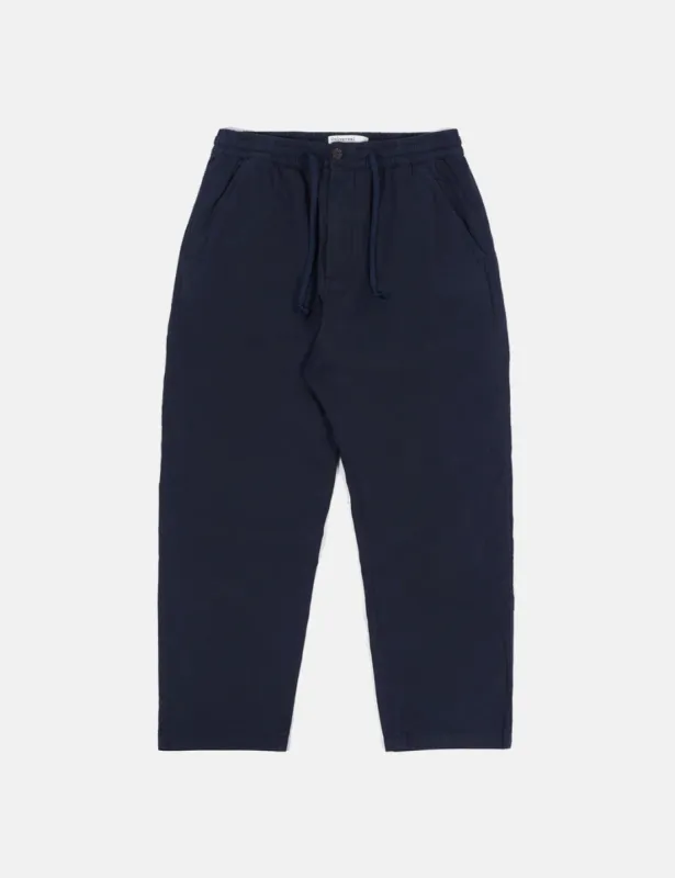 Universal Works Hi Water Trousers (Summer Fine Canvas) - Navy Blue made by Article London