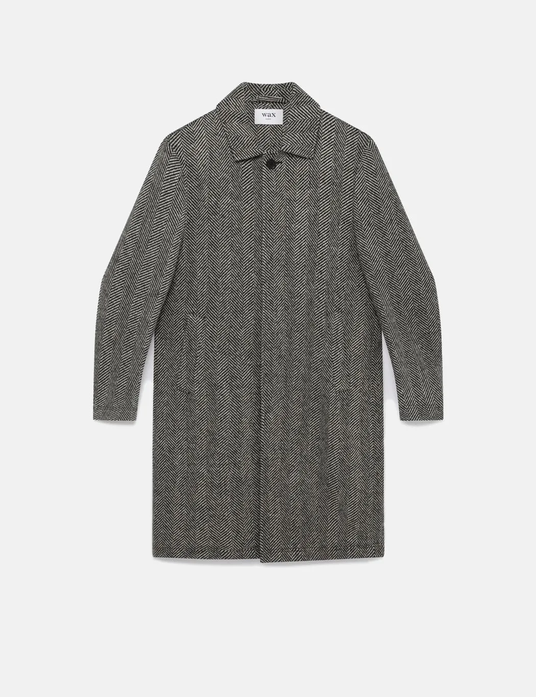 Wax London Chester Coat - Black/White sold by Article London