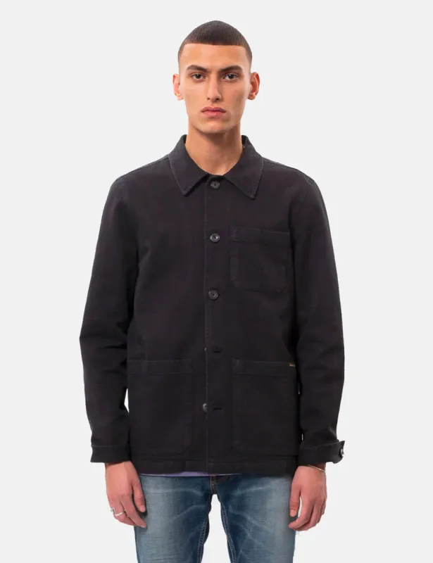 Nudie Barney Worker Jacket - Black sold by Article London