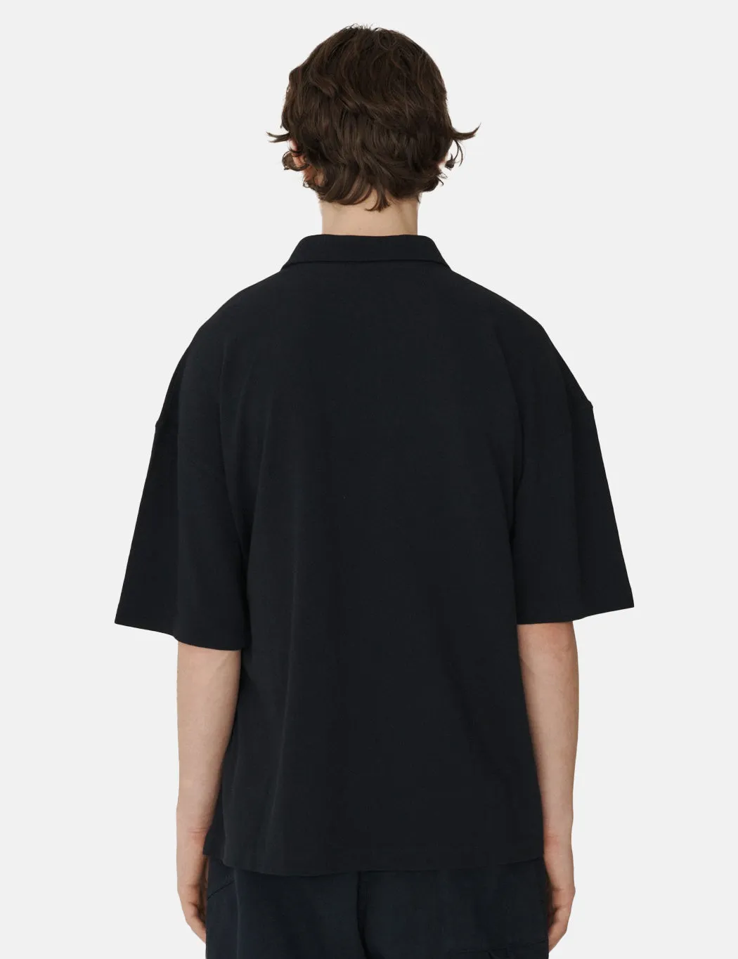 YMC Earth Polo T-Shirt (Organic) - Navy Blue sold by Article London product image thumbnail 4