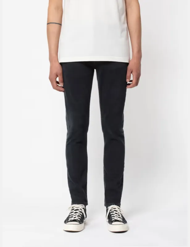 Nudie Jeans Lean Dean Jeans (Slim Fit) - Black Skies sold by Article London