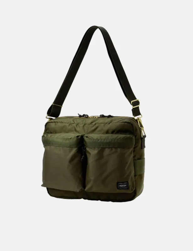 Porter Yoshida & Co Force Shoulder Bag (Large) - Olive Drab sold by Article London