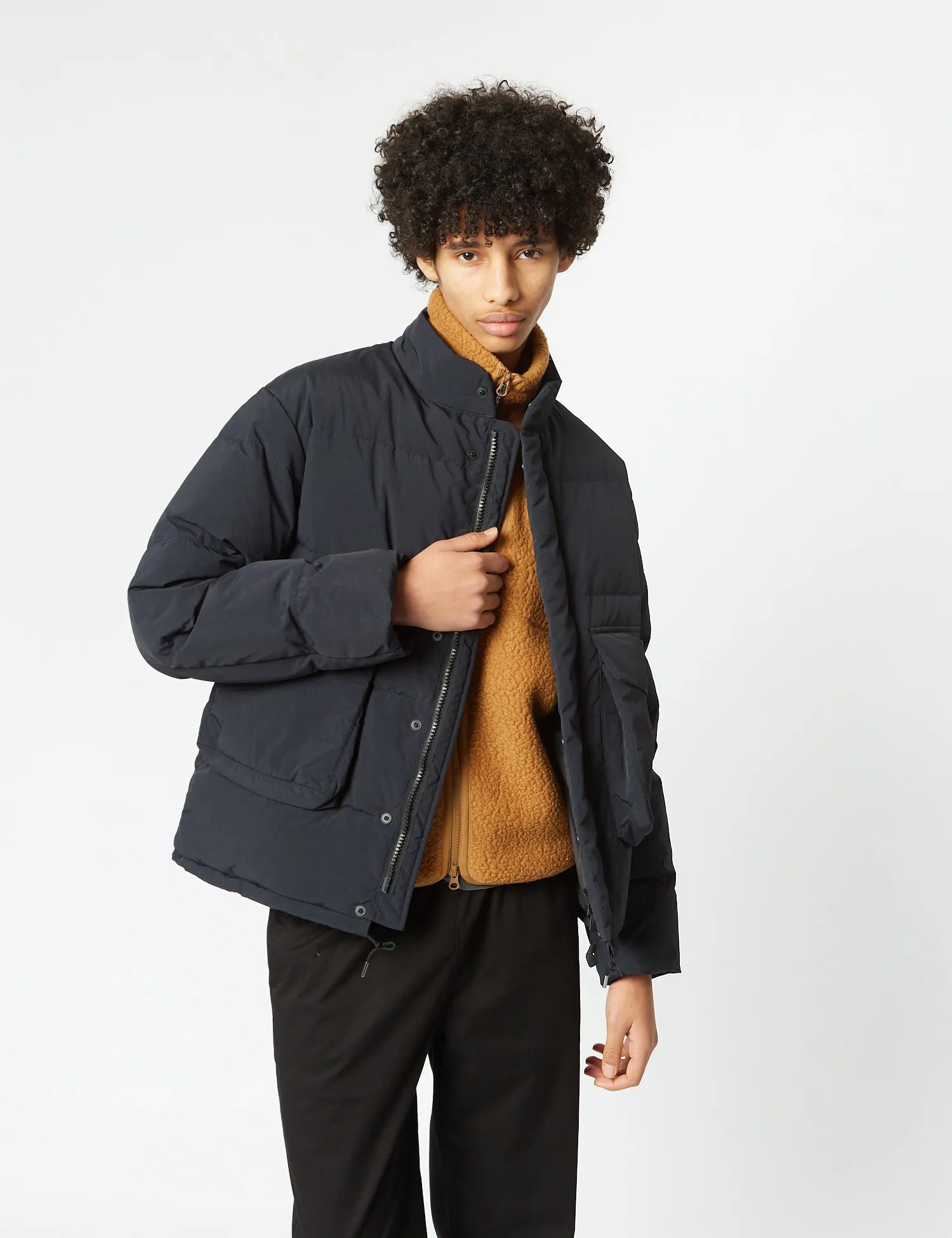 Snow Peak Recycled Down Jacket - Black sold by Article London product image thumbnail 2