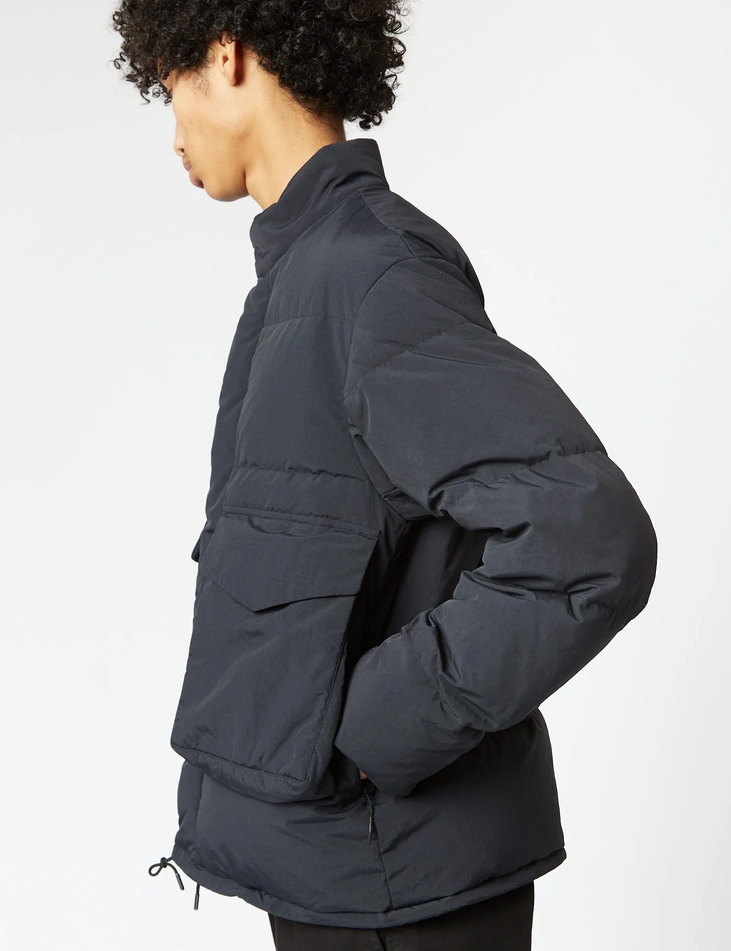 Snow Peak Recycled Down Jacket - Black sold by Article London product image thumbnail 4