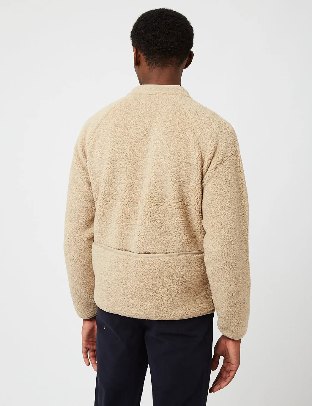 Folk Puzzle Zip Fleece Jacket - Oat Beige sold by Article London product image thumbnail 4