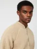 Folk Puzzle Zip Fleece Jacket - Oat Beige sold by Article London