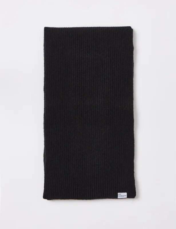Bhode Hawick Scarf (Lambswool)  - Black sold by Article London