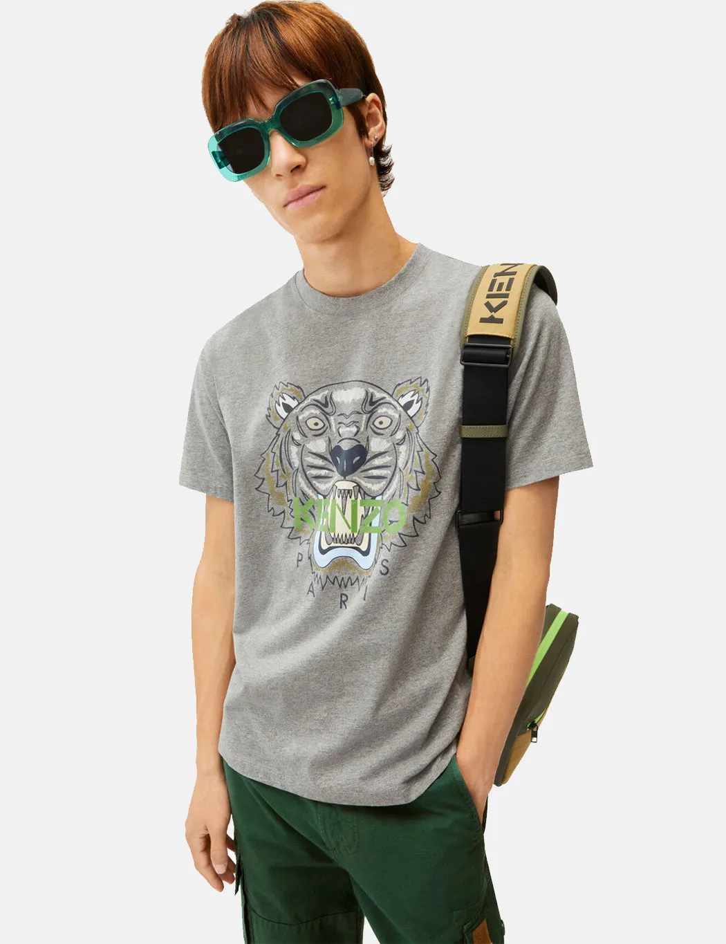 Kenzo Tiger Classic T-Shirt - Dove Grey sold by Article London