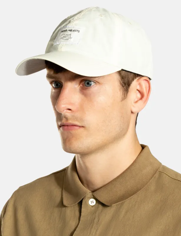 Norse Projects Tab Series Sports Cap (Nylon) - Ecru sold by Article London