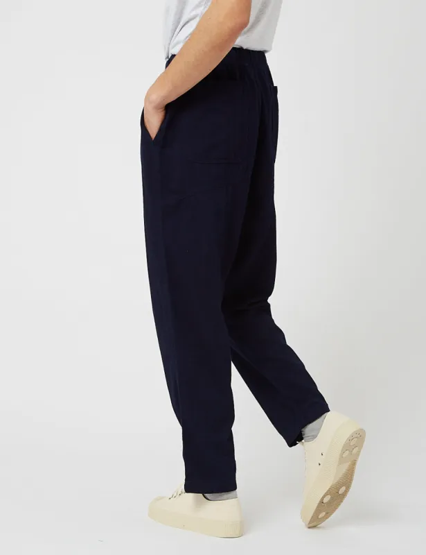 Universal Works Kyoto Work Pant (Herringbone Denim) - Indigo sold by Article London