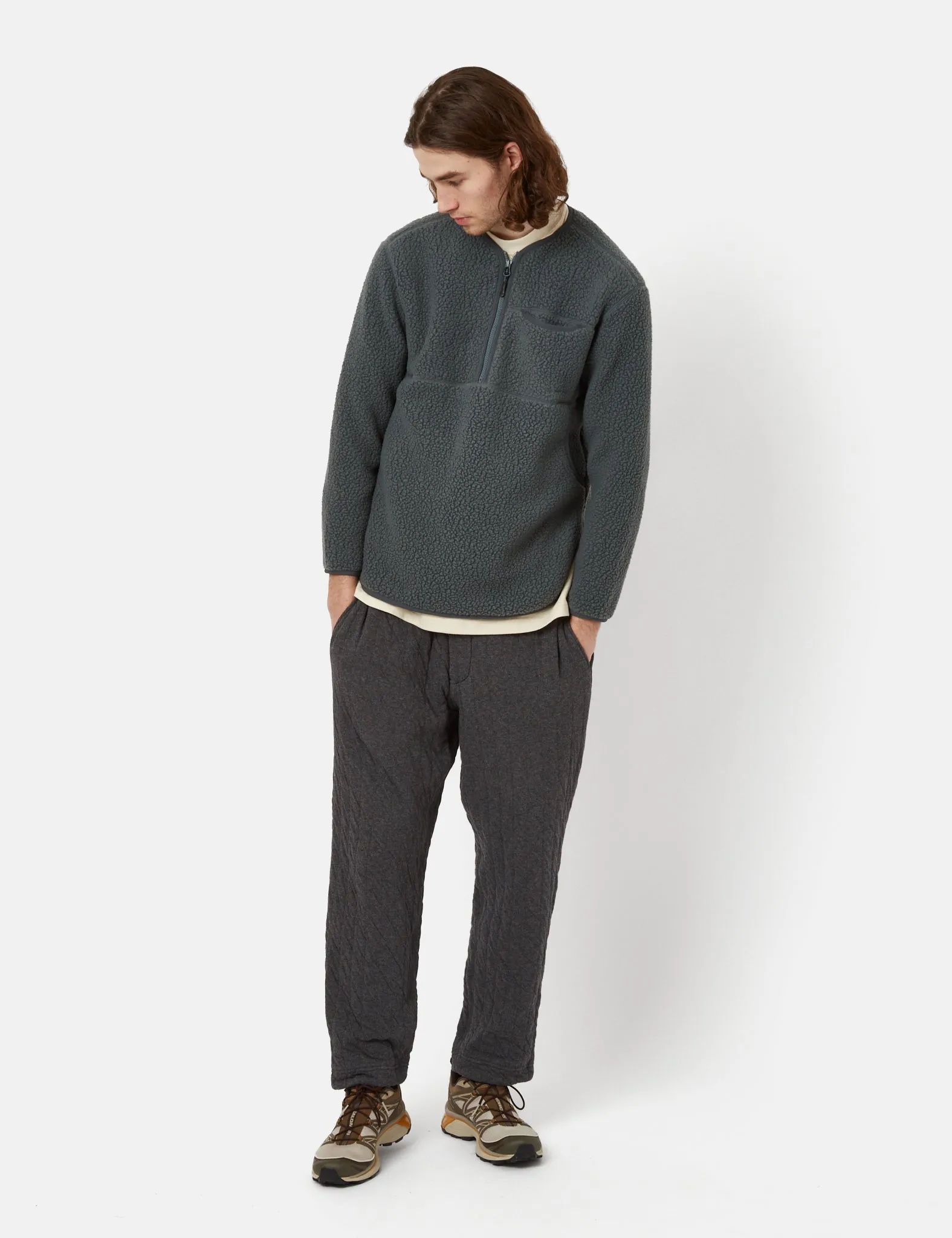 Snow Peak Thermal Boa Fleece Pullover - Forest Green sold by Article London product image thumbnail 4