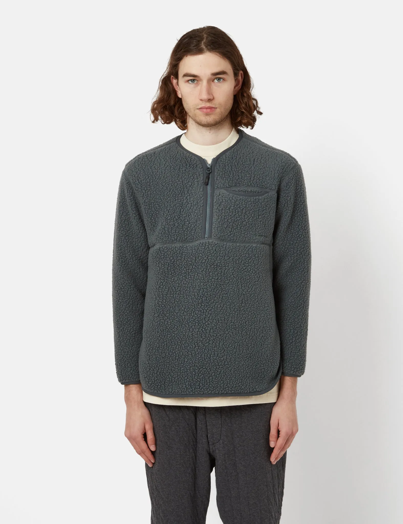 Snow Peak Thermal Boa Fleece Pullover - Forest Green sold by Article London