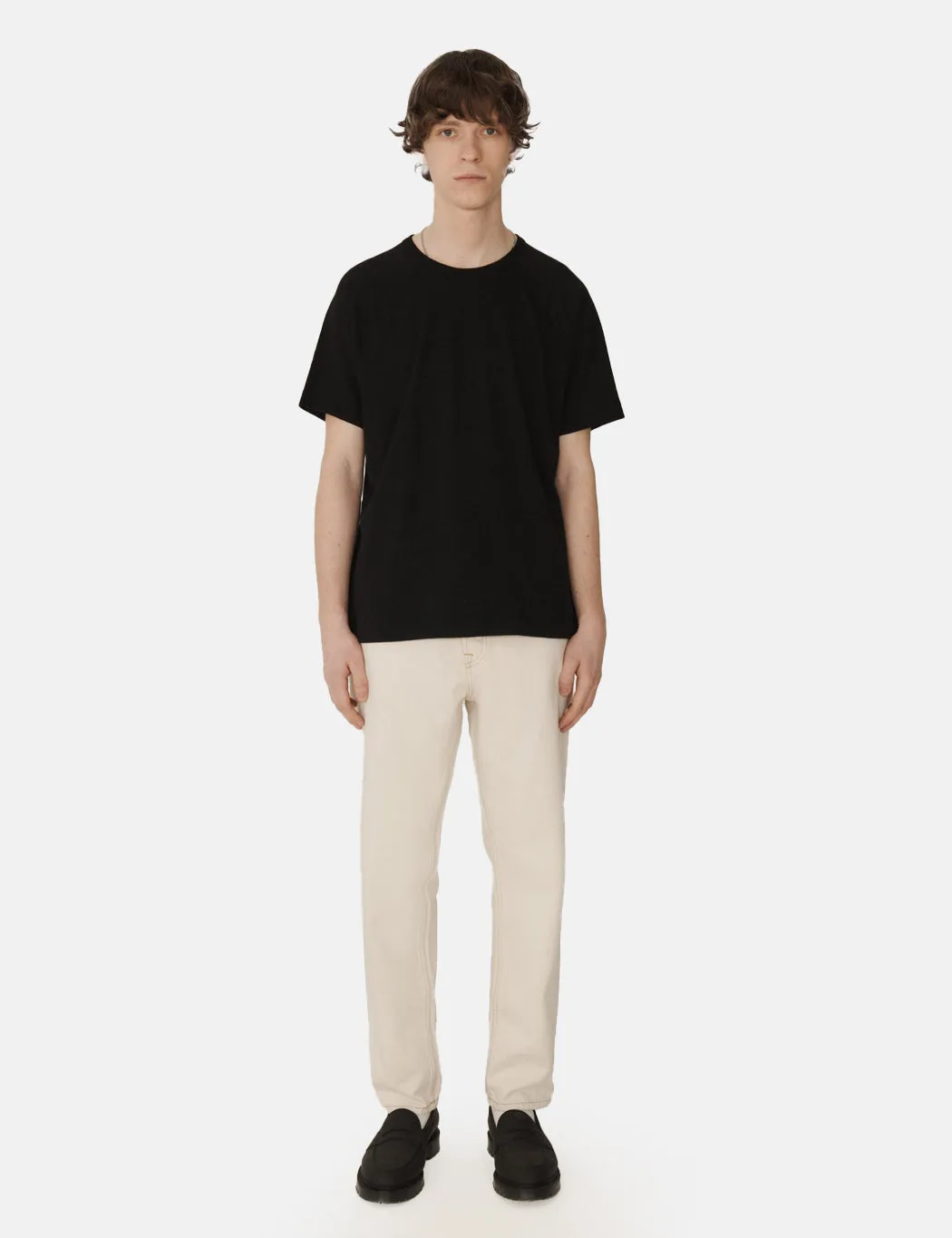YMC Earth Television T-Shirt (Organic) - Black sold by Article London product image thumbnail 5