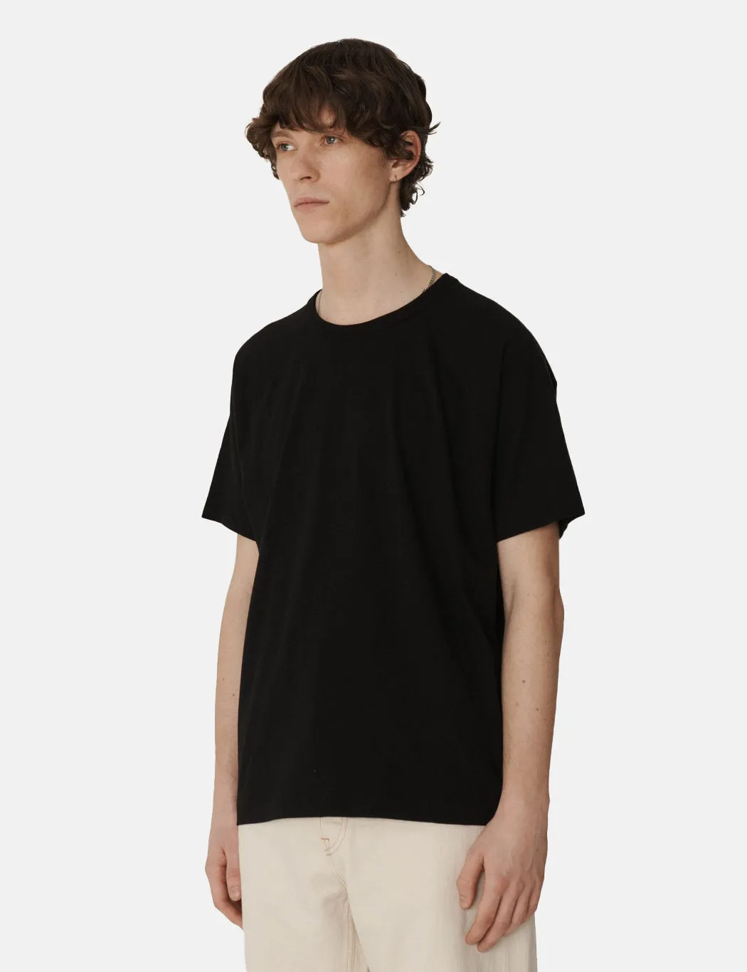 YMC Earth Television T-Shirt (Organic) - Black sold by Article London product image thumbnail 2