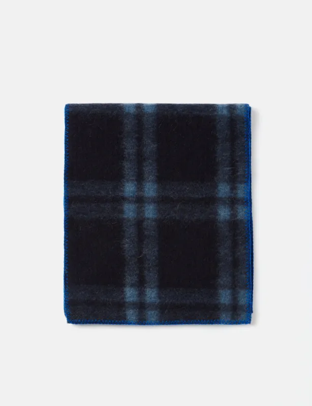 Universal Works Blanket Scarf - Navy Blue sold by Article London
