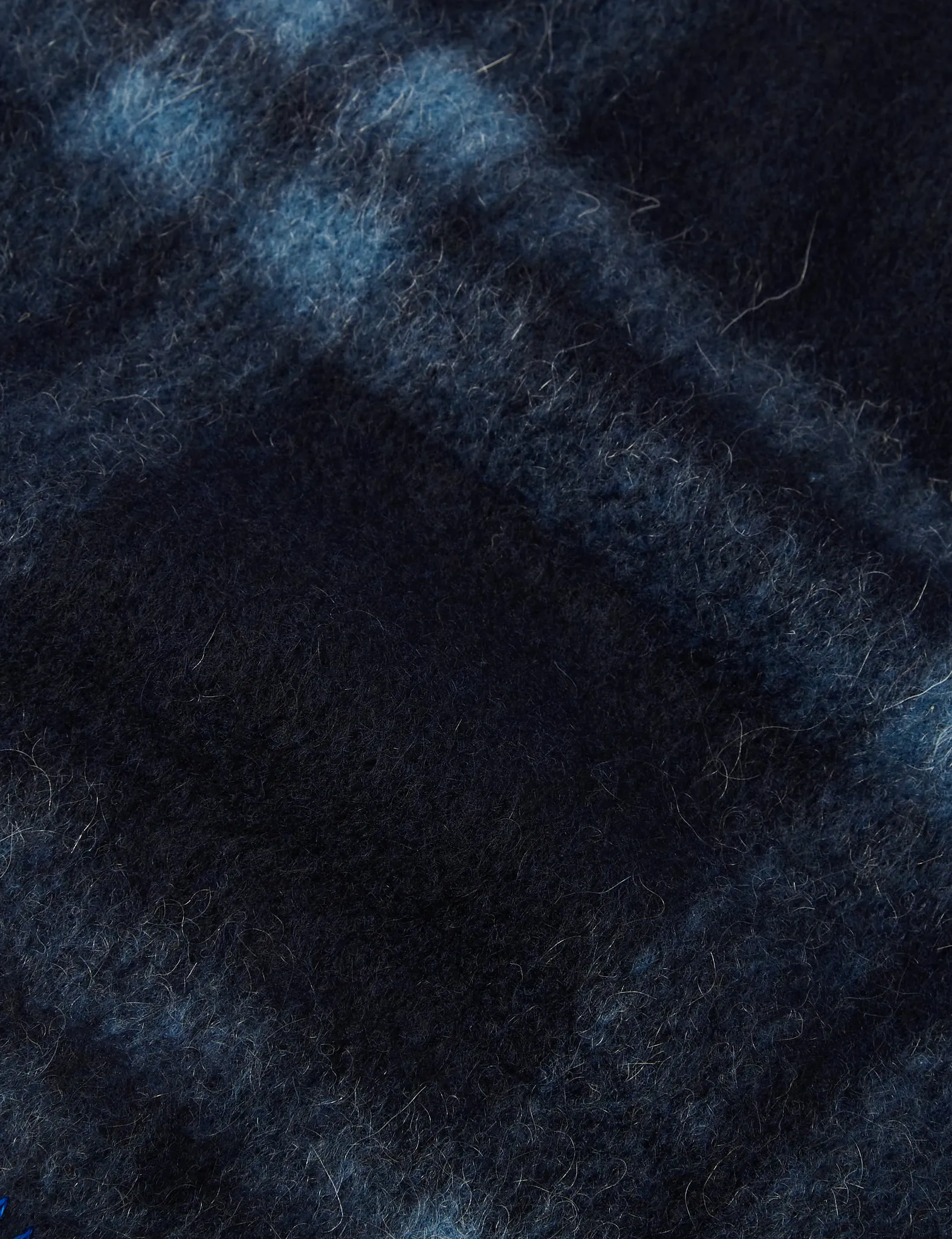 Universal Works Blanket Scarf - Navy Blue sold by Article London product image thumbnail 3