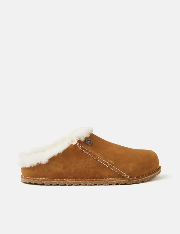 Birkenstock Zermatt Slippers (Suede) - Mink sold by Article London