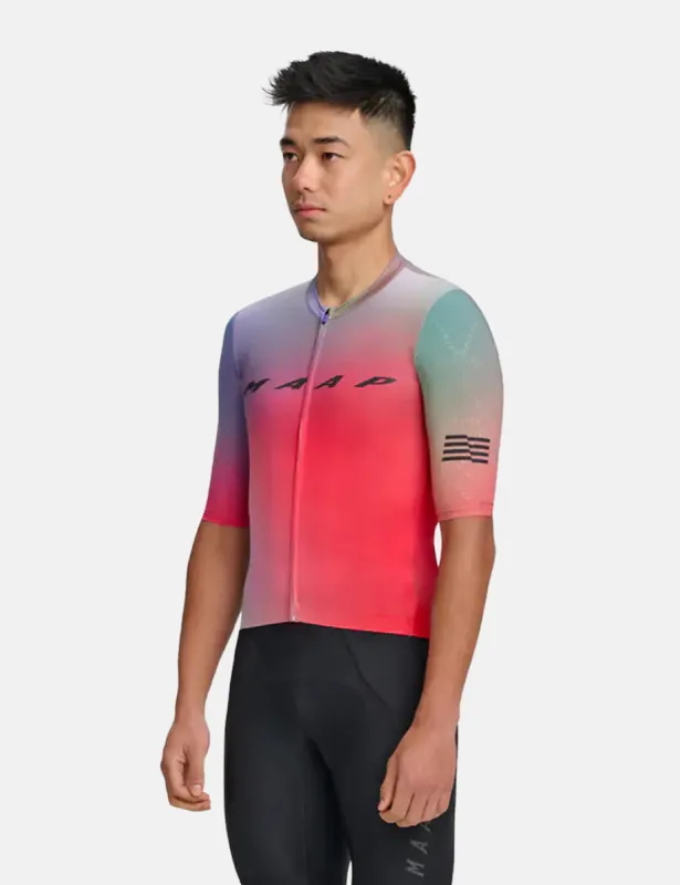 MAAP Blurred Out Pro Hex Jersey 2.0 - Red Mix sold by Article London