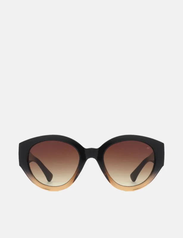 A.Kjaerbede Big Winnie Sunglasses - Black/Brown sold by Article London