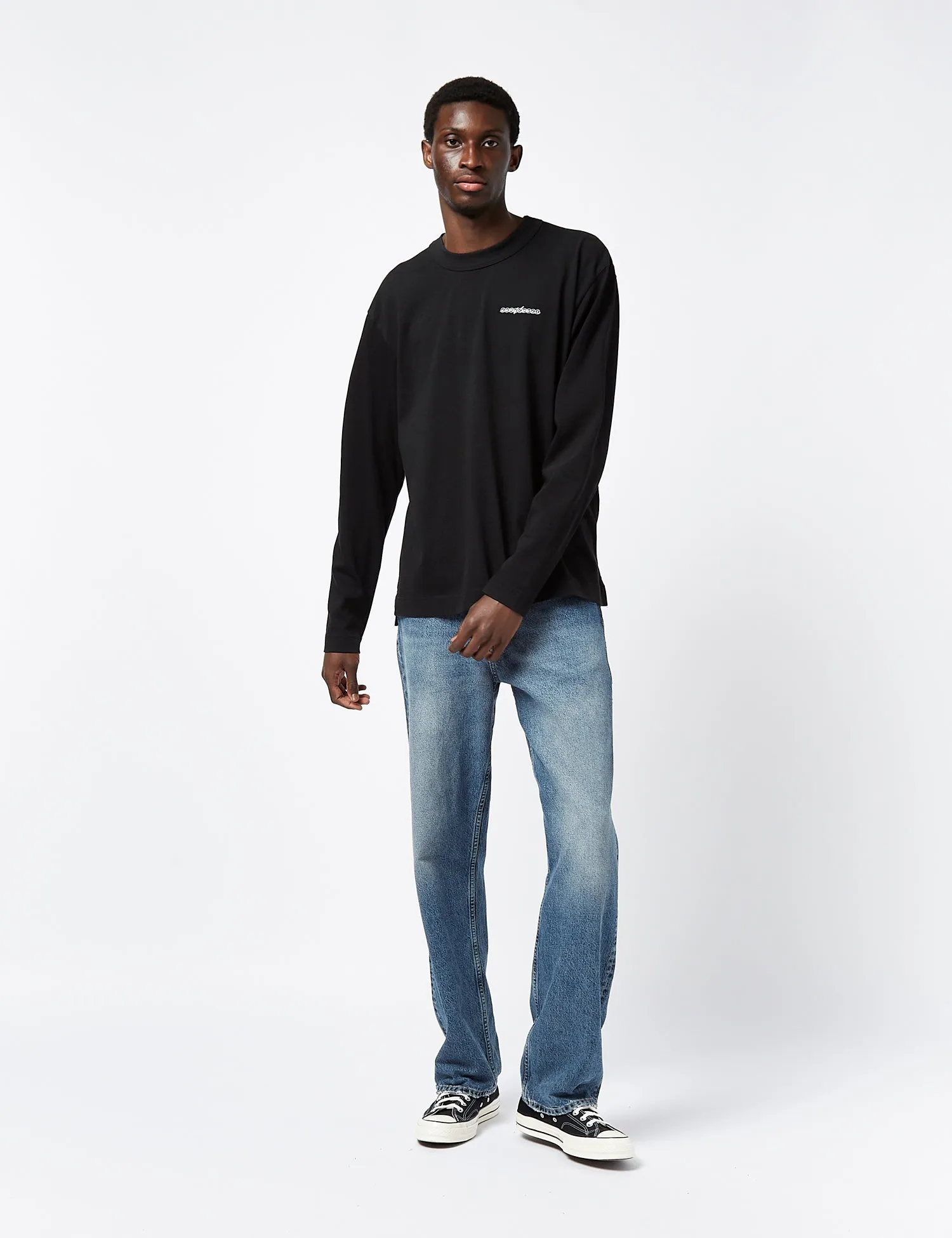 Sunflower Master Logo Long Sleeve T-Shirt (Organic) - Black sold by Article London product image thumbnail 4