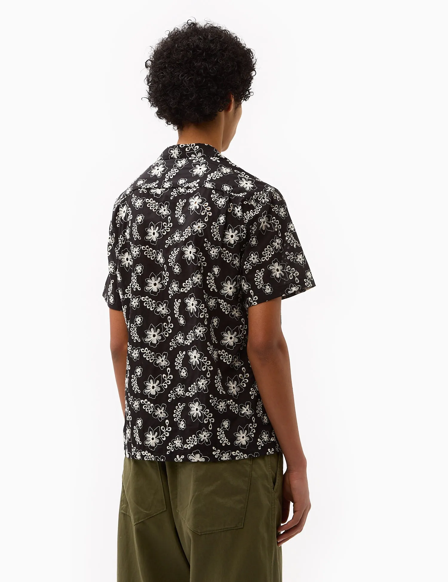 Portuguese Flannel Folclore 4 Short Sleeve Shirt - Black sold by Article London product image thumbnail 4