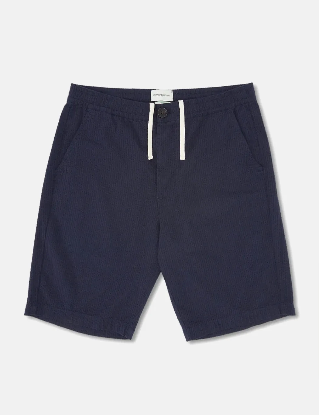 Oliver Spencer Drawstring Shorts - Hattison Navy Blue sold by Article London product image thumbnail 5