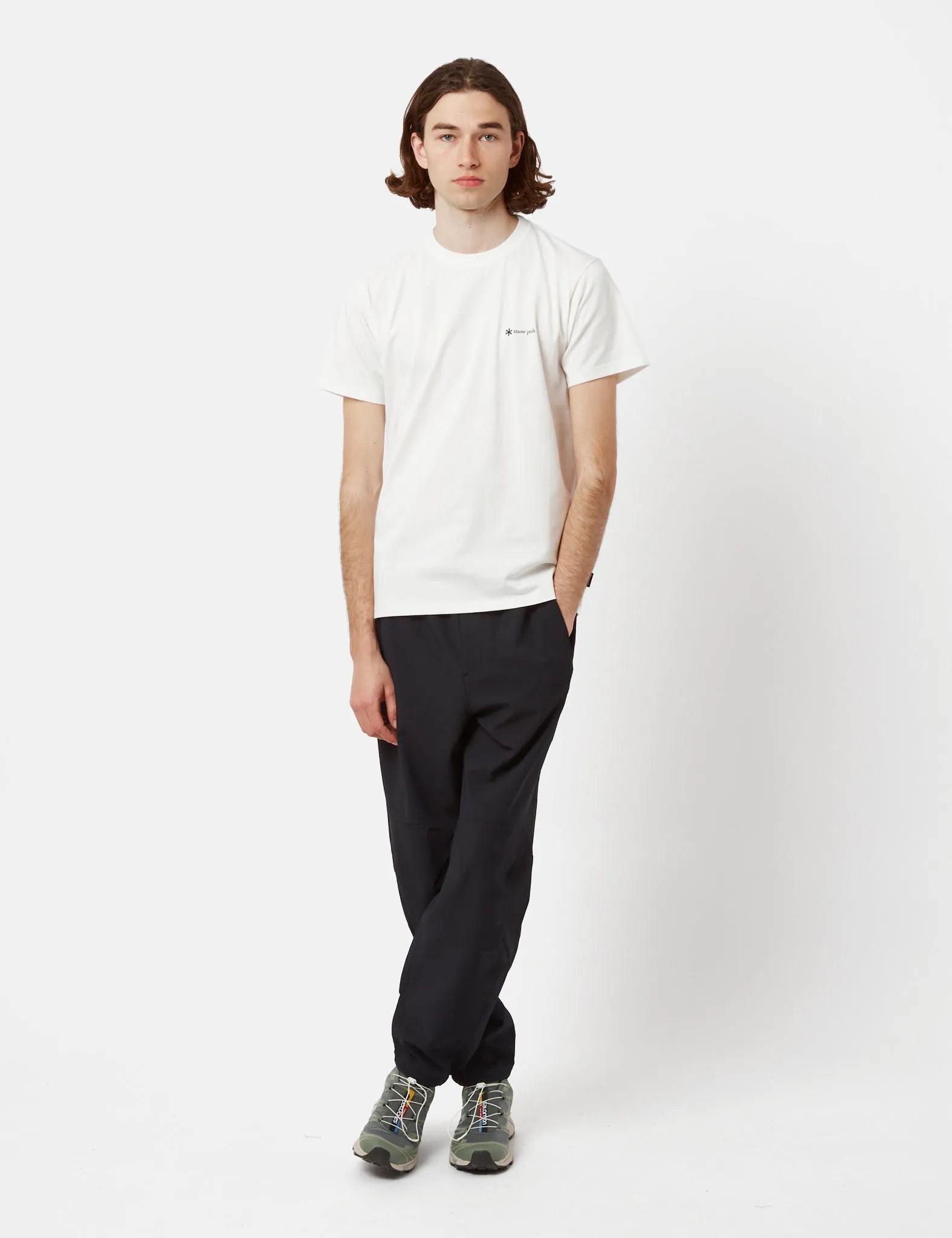 Snow Peak SP Logo T-Shirt - White sold by Article London product image thumbnail 4