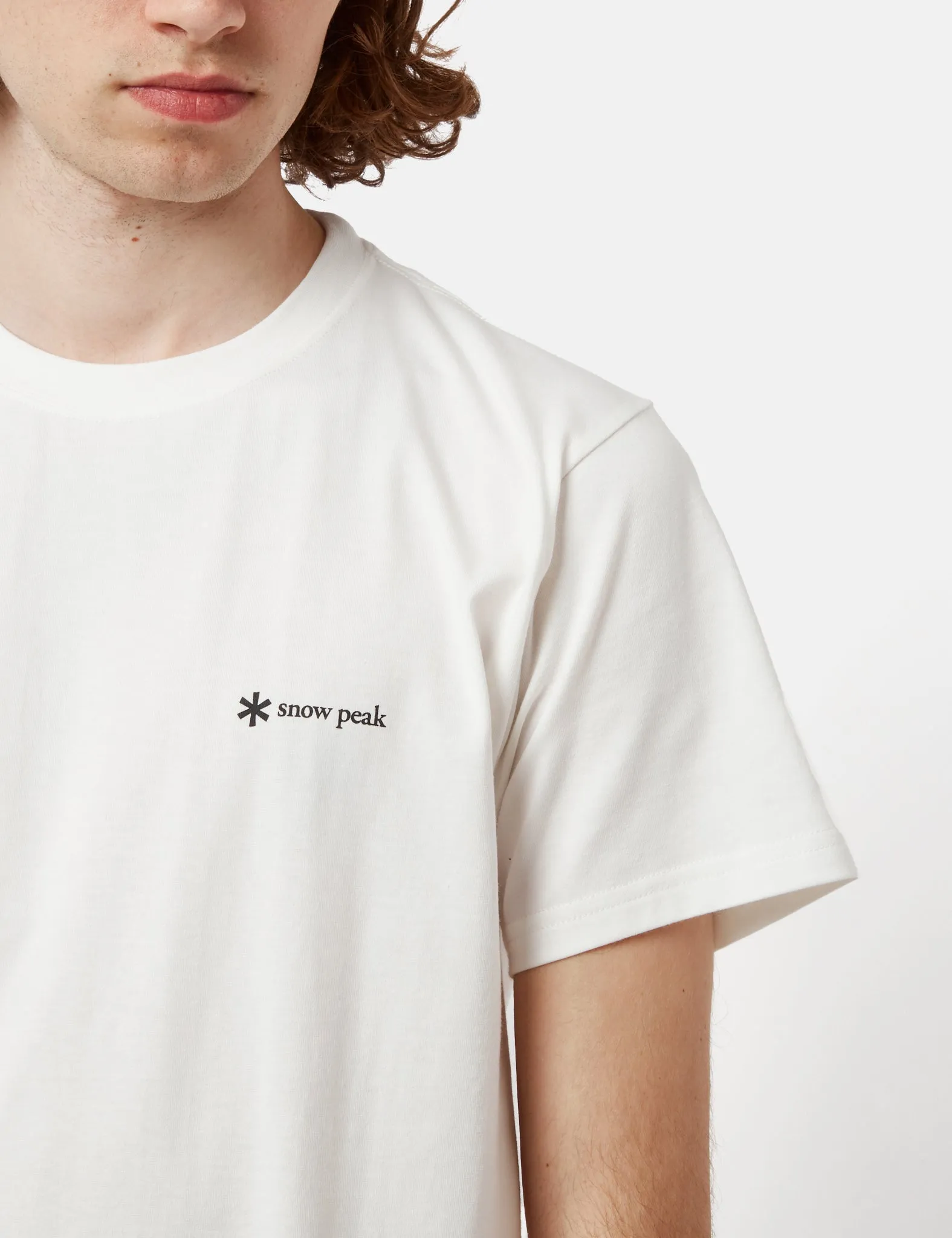 Snow Peak SP Logo T-Shirt - White sold by Article London product image thumbnail 2