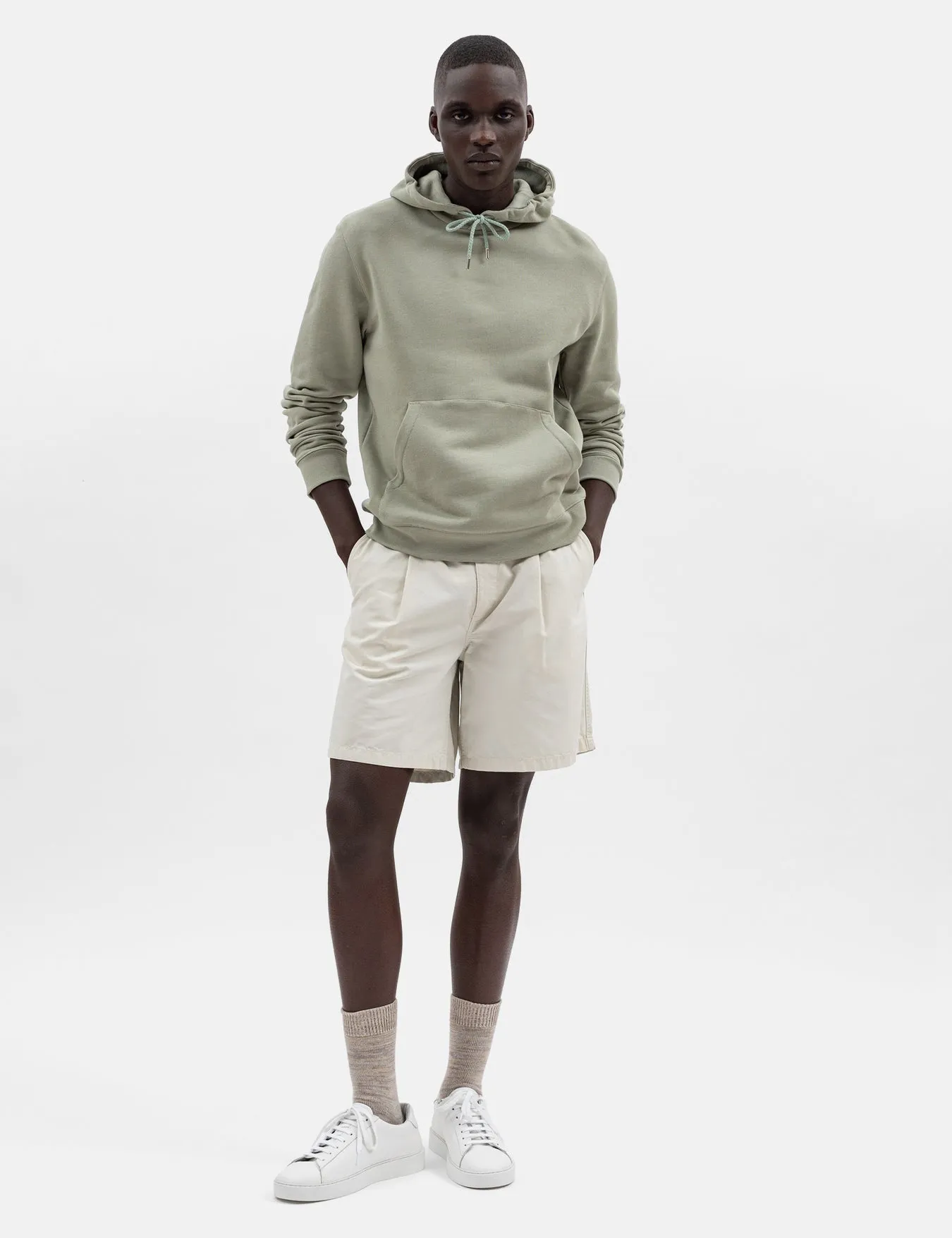 Norse Projects Vagn Hooded Sweatshirt - Sunwashed Green sold by Article London product image thumbnail 2