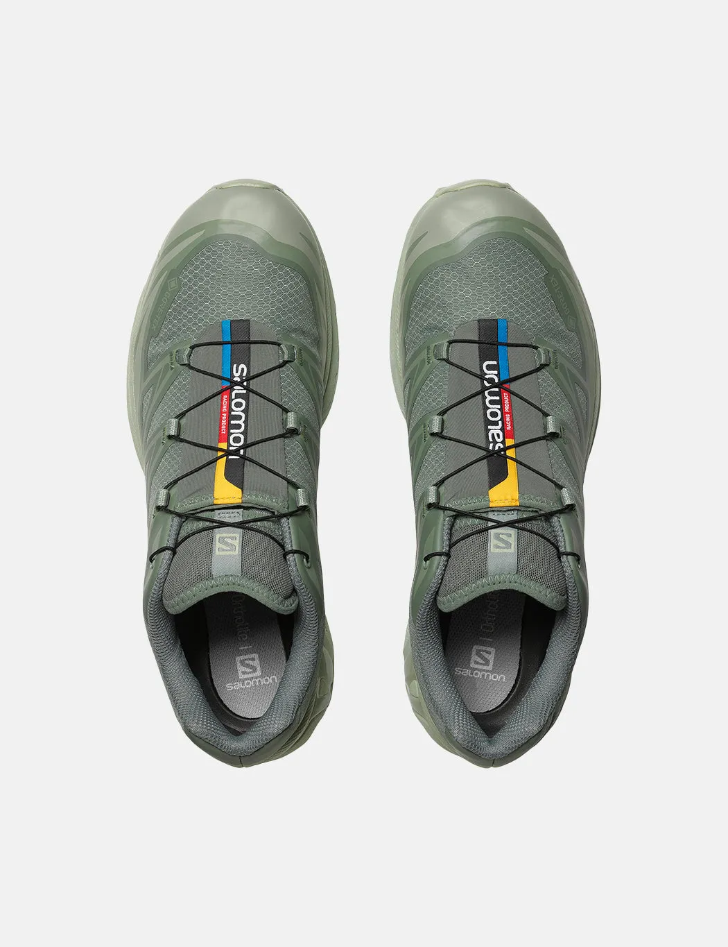 Salomon XT-6 GTX Trainers - Desert Sage/Lily Pad/Laurel Wreath sold by Article London product image thumbnail 3