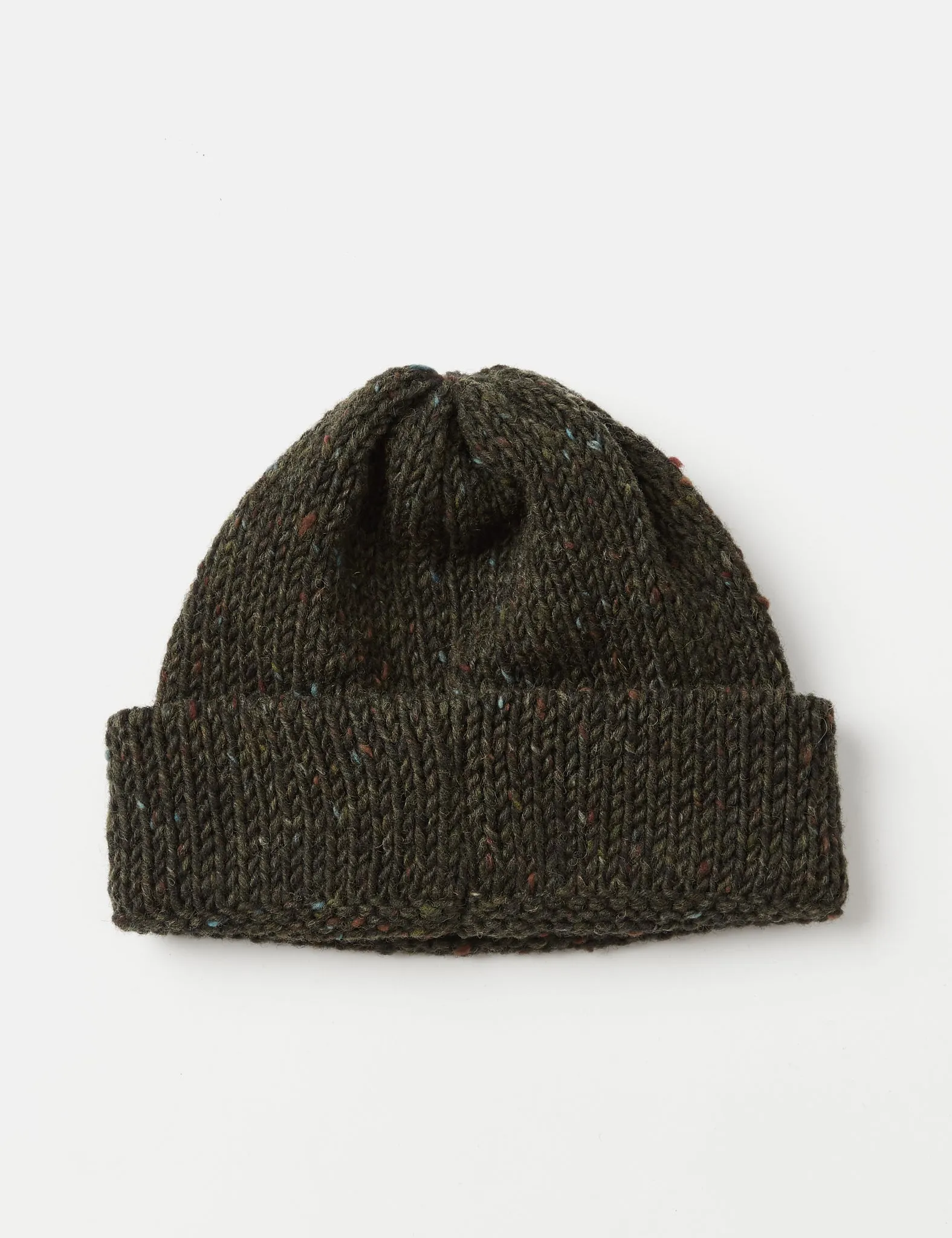 Universal Works Short Watch Beanie Hat - Forest Green Marl sold by Article London product image thumbnail 2
