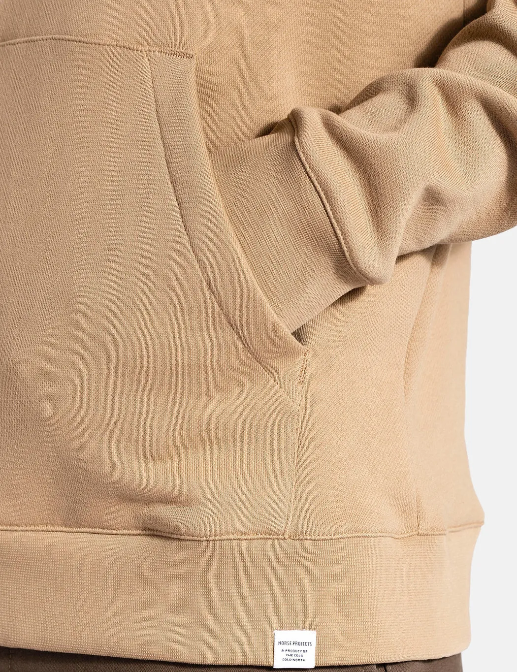 Norse Projects Vagn Classic Hooded Sweatshirt - Utility Khaki sold by Article London product image thumbnail 4