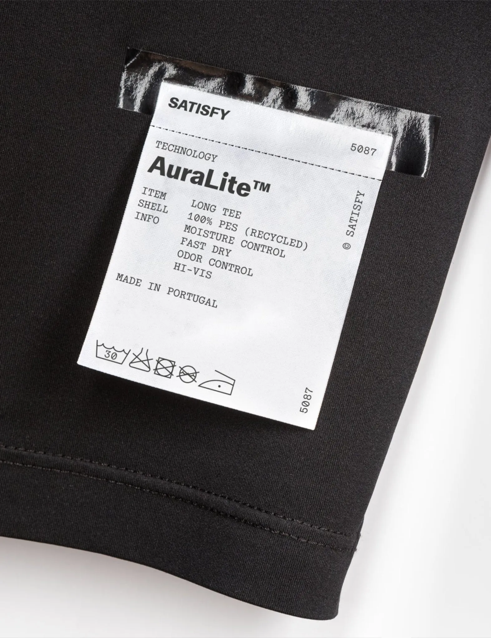 Satisfy AuraLite Long Tee - Black sold by Article London product image thumbnail 2