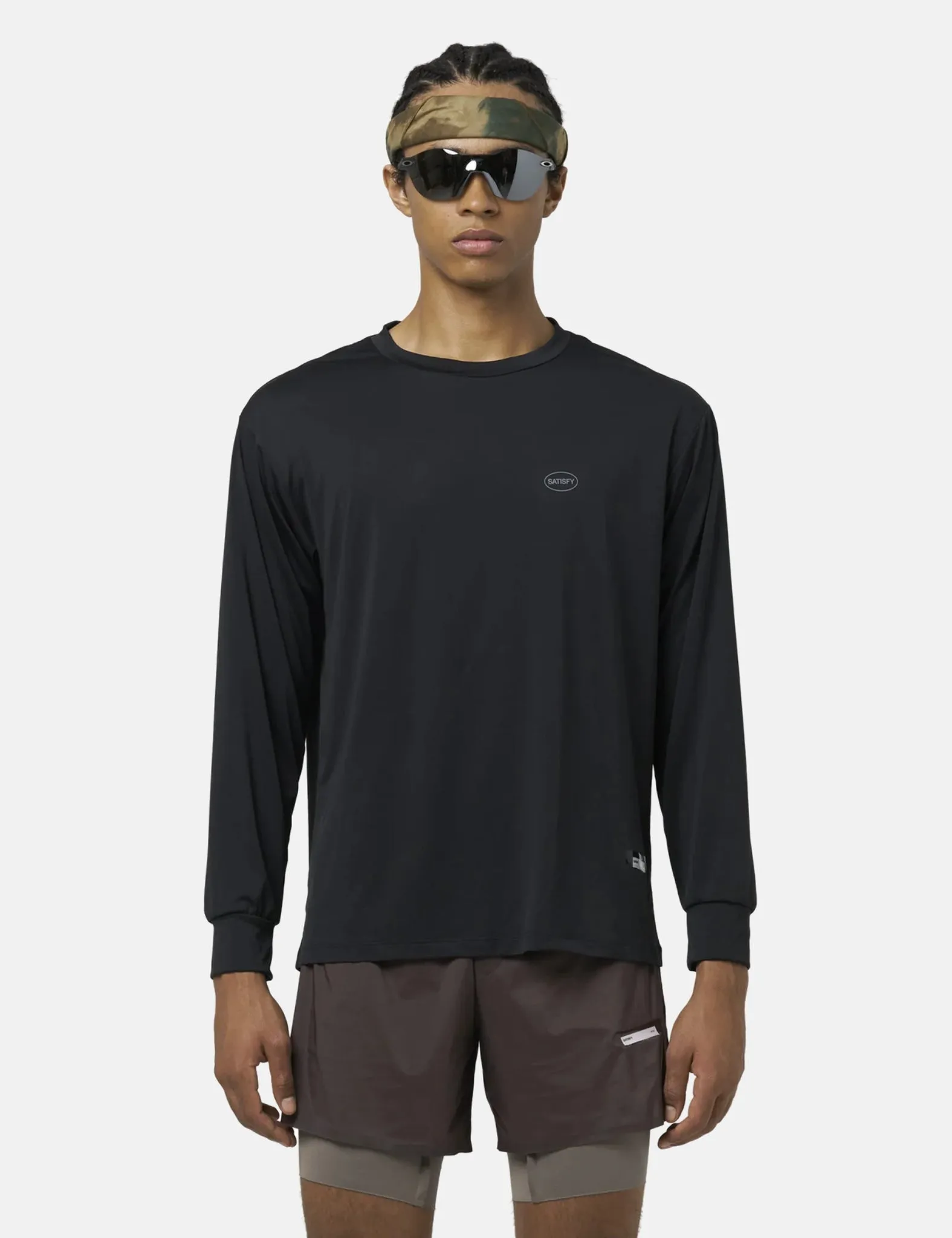 Satisfy AuraLite Long Tee - Black sold by Article London