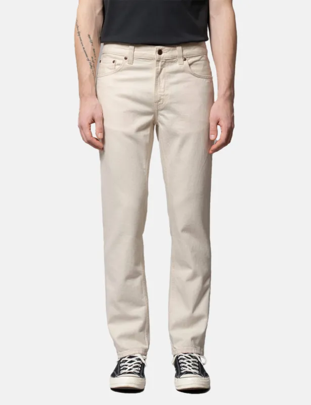 Nudie Gritty Jackson Jeans - Soft Cream sold by Article London