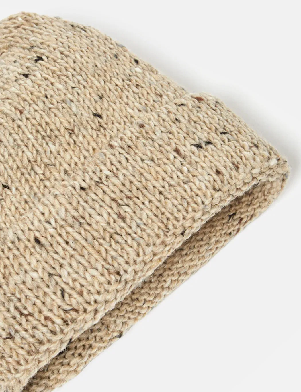 Universal Works Short Watch Beanie Hat - Oatmeal Brown Marl sold by Article London product image thumbnail 4