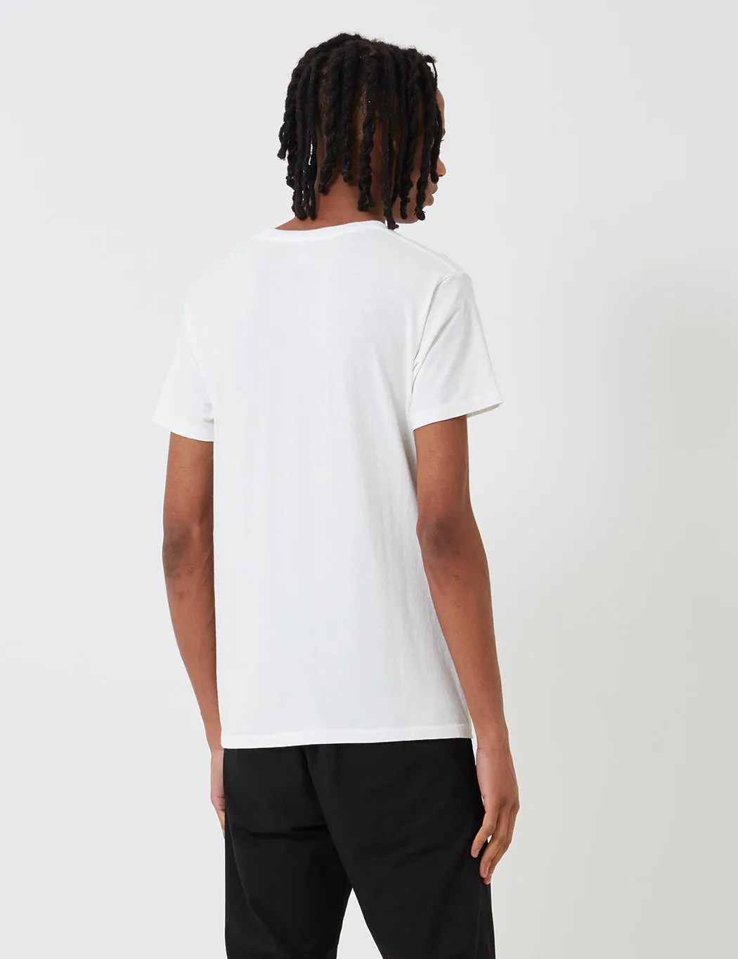 Velva Sheen Classic USA Made T-shirt (Pocket) - White sold by Article London product image thumbnail 4