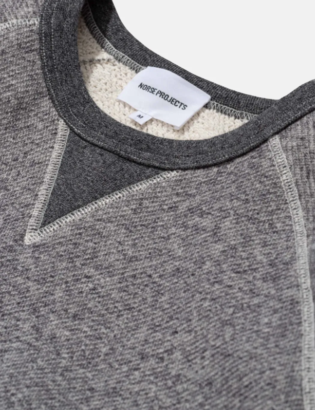 Norse Projects Kristian Sportswear Sweatshirt - Dark Grey Melange sold by Article London product image thumbnail 2