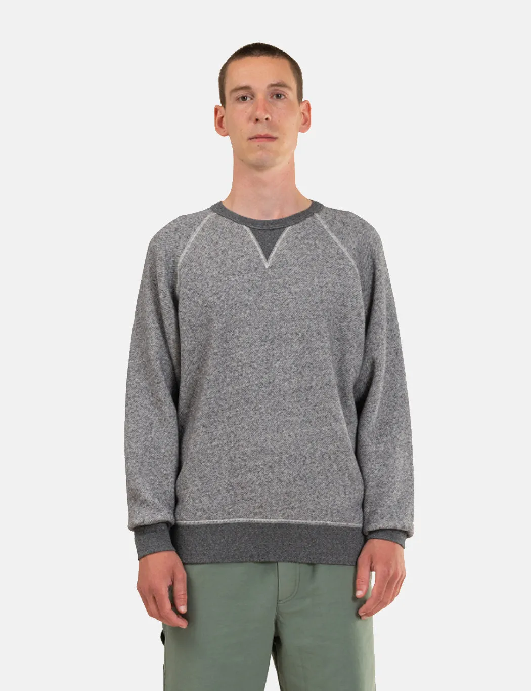 Norse Projects Kristian Sportswear Sweatshirt - Dark Grey Melange sold by Article London