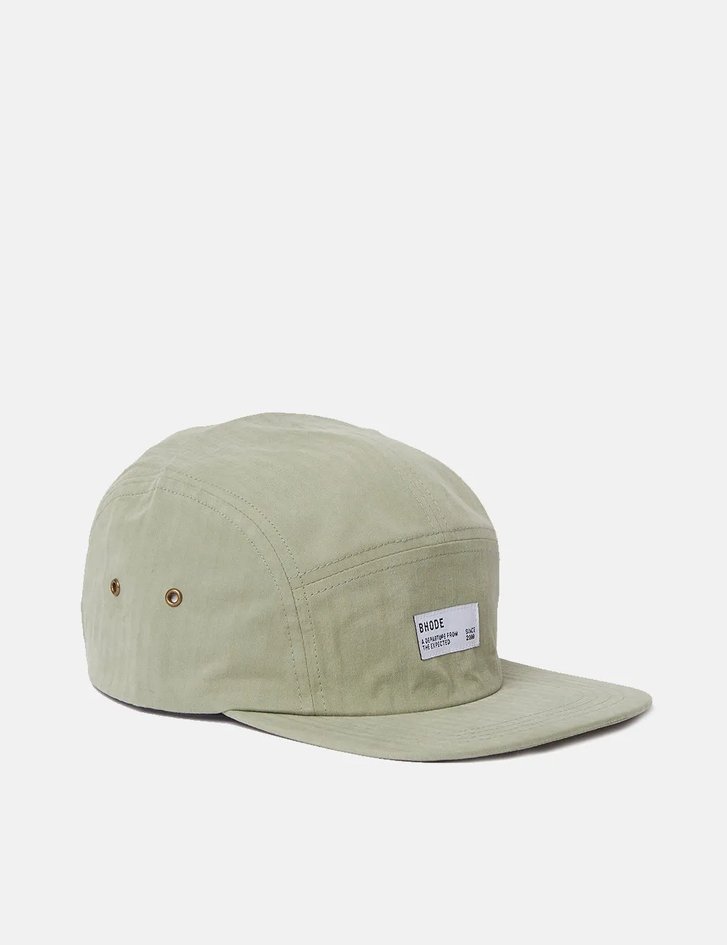 Bhode 5-Panel Cap (Herringbone) - Seaweed Green sold by Article London