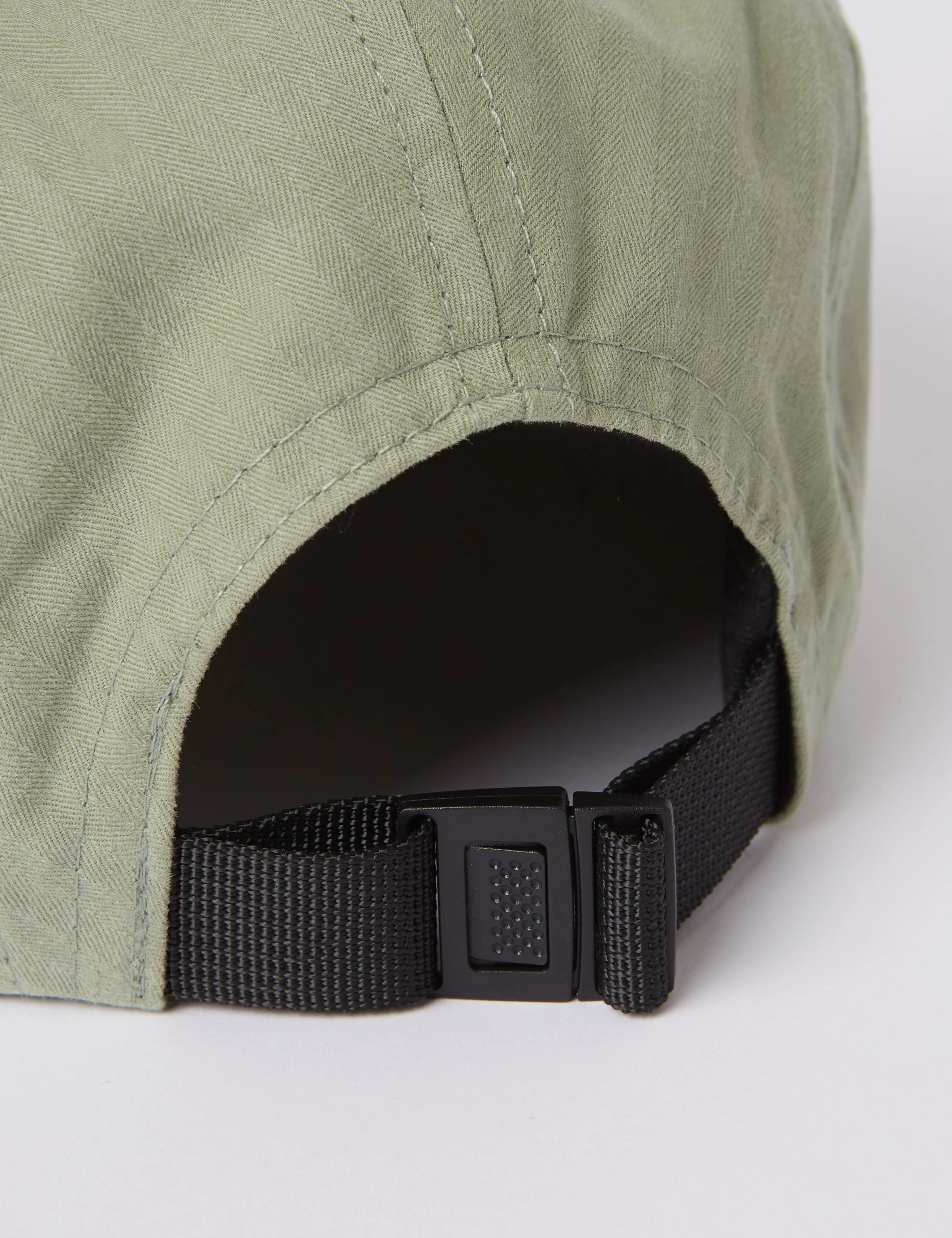 Bhode 5-Panel Cap (Herringbone) - Seaweed Green sold by Article London product image thumbnail 3