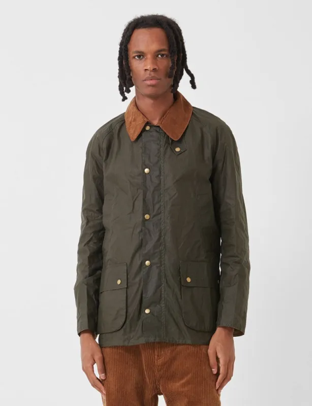 Barbour Lightweight Ashby Wax Jacket - Archive Olive sold by Article London