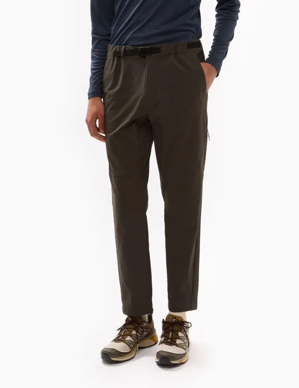 Snow Peak Active Comfort Slim Fit Pants - Dark Olive Green sold by Article London