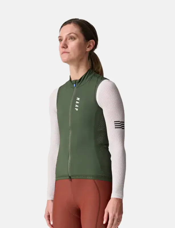 MAAP Womens Draft Team Vest - Bronze Green sold by Article London