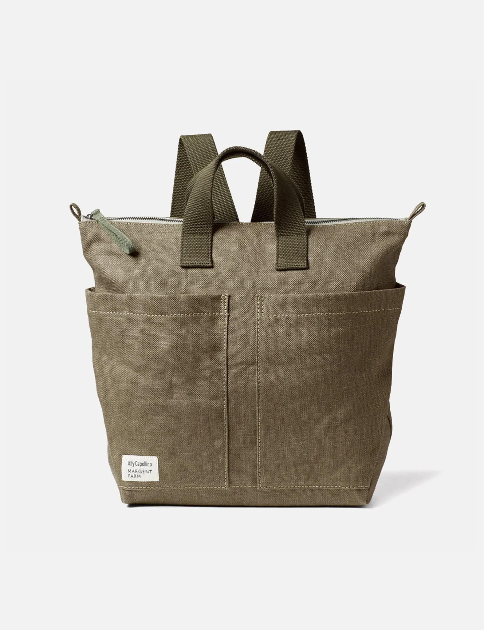 Ally Capellino Margent Farm Hemp Rucksack - Khaki Brown sold by Article London