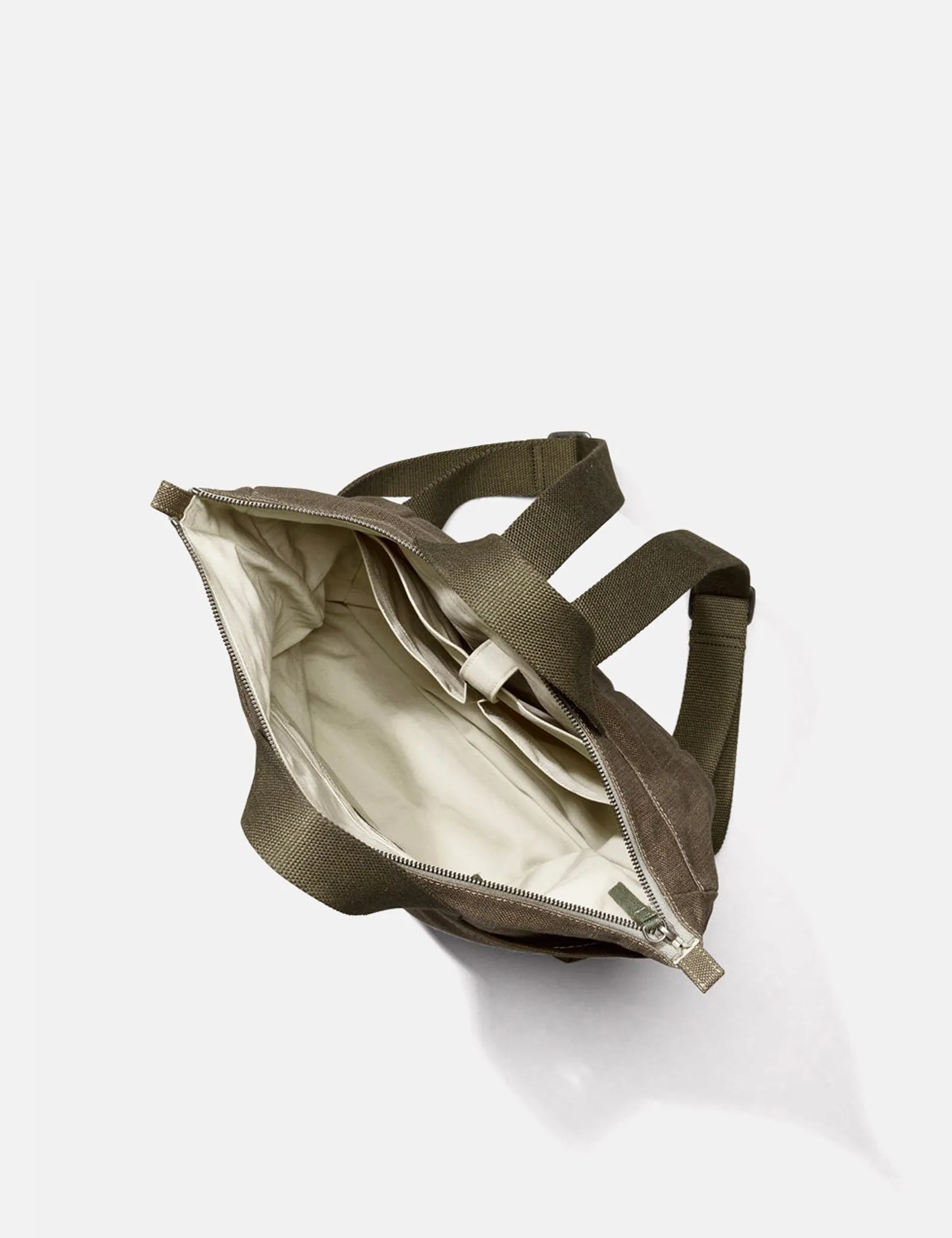 Ally Capellino Margent Farm Hemp Rucksack - Khaki Brown sold by Article London product image thumbnail 4