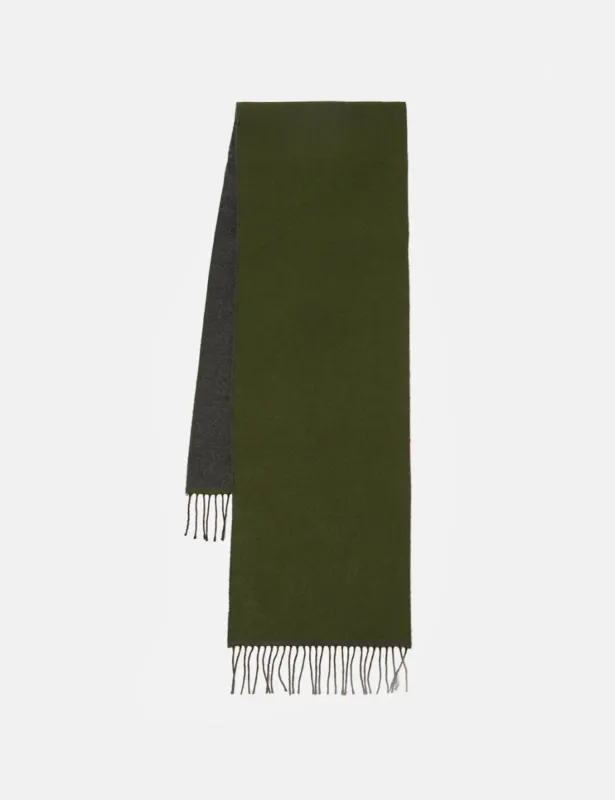 Universal Works Scarf - Green/Charcoal Grey sold by Article London