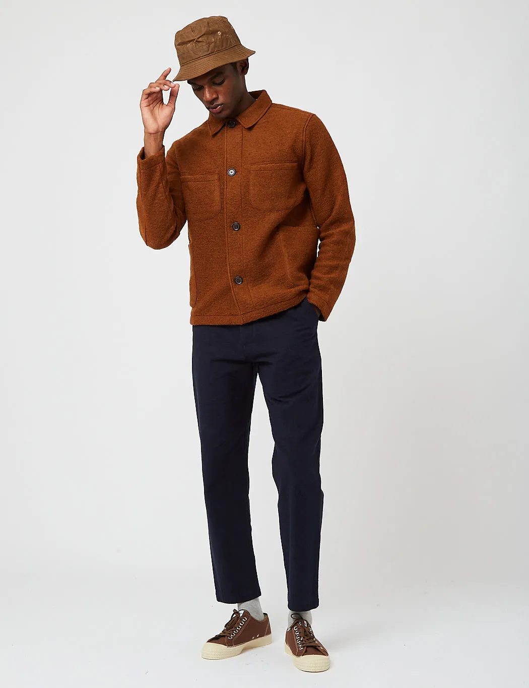 Universal Works Bucket Hat (Tek Wax) - Sand Brown sold by Article London product image thumbnail 2