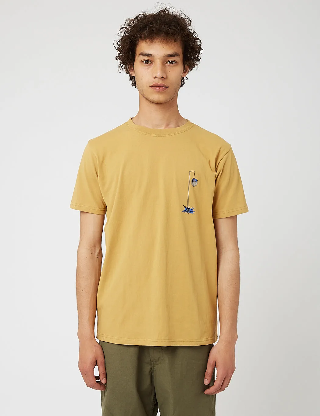 Snow Peak Pile Driver T-Shirt - Mustard sold by Article London product image thumbnail 2